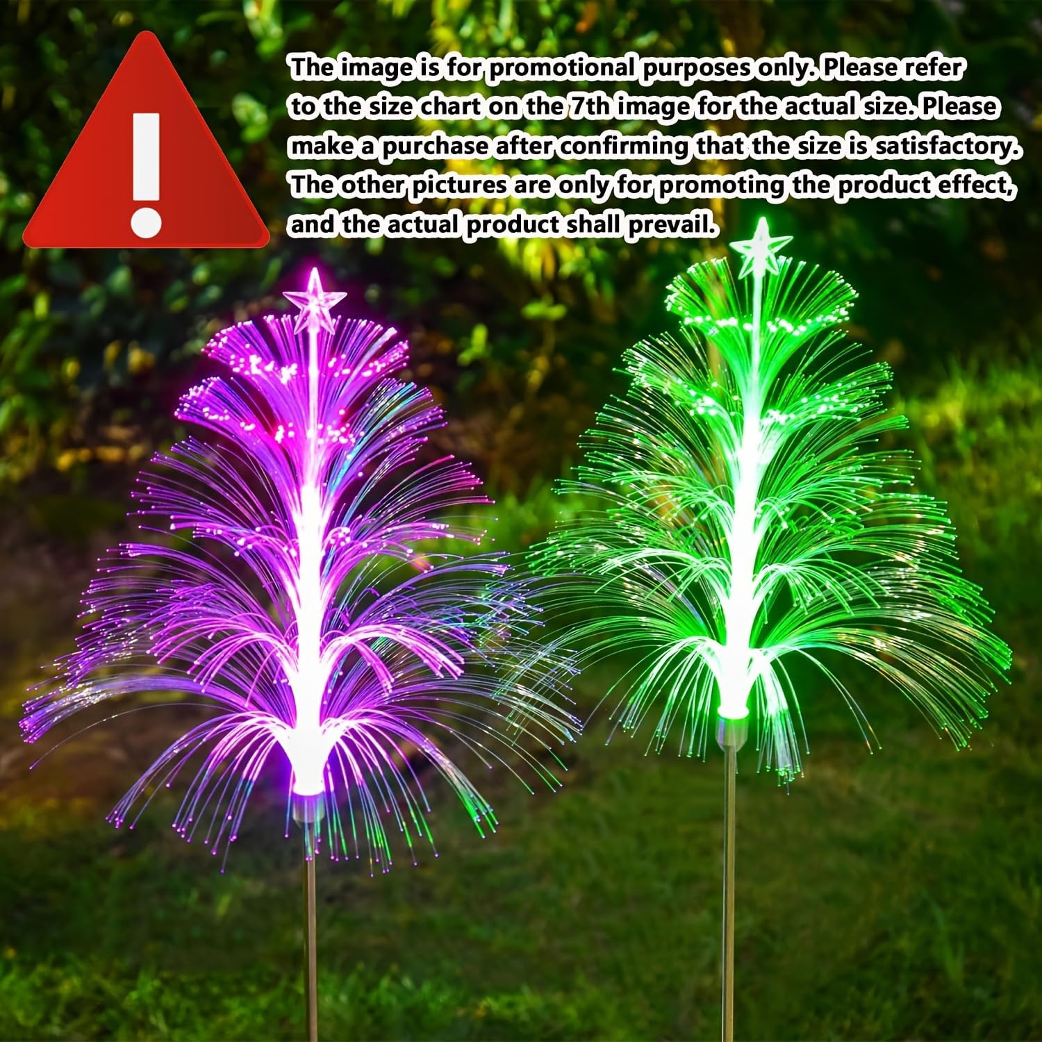 Luces solares de jardín, paquete de 6 luces solares mejoradas para exteriores, impermeables, 7 colores cambiantes, 5 capas, medusas y estrellas,