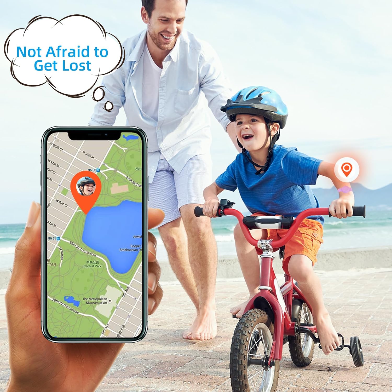 Pulsera Airtag impermeable para niños, pulsera de silicona compatible con Apple Air Tag funda de soporte oculta, rastreador GPS antipérdida