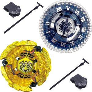 Wrpaulk Bey Battling Top Blade (BB-104 Basalt Horogium 145WD) y (BB-99 Hell KerbecsBD145DS) Juego de giroscopio de metal con lanzadores. Wrpaulk Bey Battling Top Blade (BB-104 Basalt Horogium 145WD) y (BB-99 Hell KerbecsBD145DS) Juego de giroscopio de metal con lanzadores.