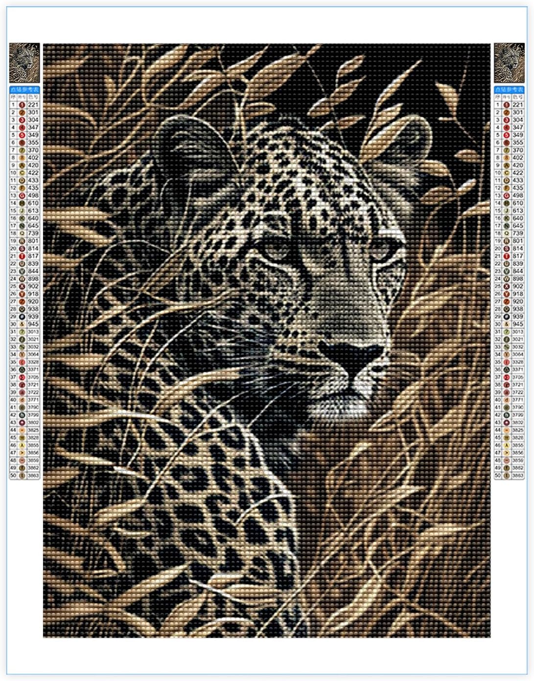 Kits de pintura de diamantes 5D para bricolaje, animales coloridos, taladro completo, kits de pintura de diamantes, arte de diamantes de animales,