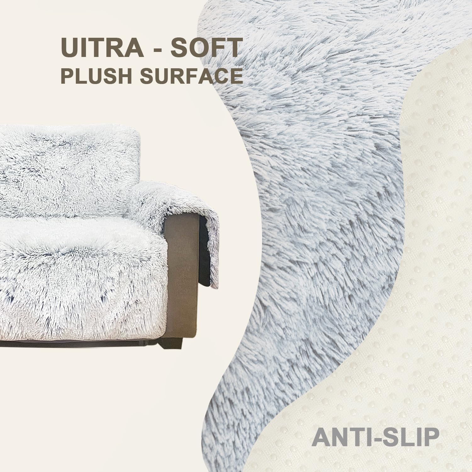 Funda acolchada para sofá y muebles, funda resistente al agua fácil de instalar, protector antideslizante avanzado para niños, perros, gatos (sillón