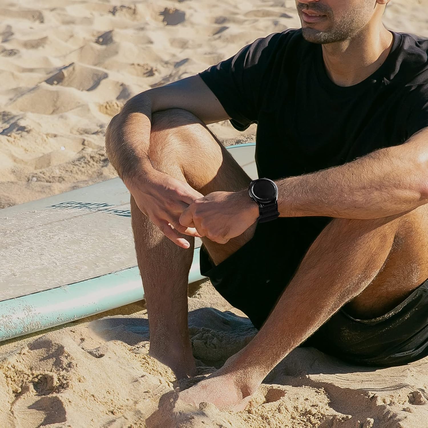 Compatible con Samsung Galaxy Watch 3 de 1.772 in, correa deportiva de nailon resistente con diseño de bucle tejido, correa de repuesto resistente