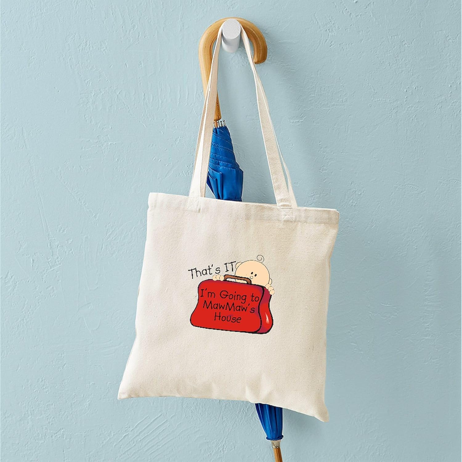 CafePress Going To Mawmaw’s Funny Tote Bag Natural Canvas Tote Bag, Cloth Shopping Bag