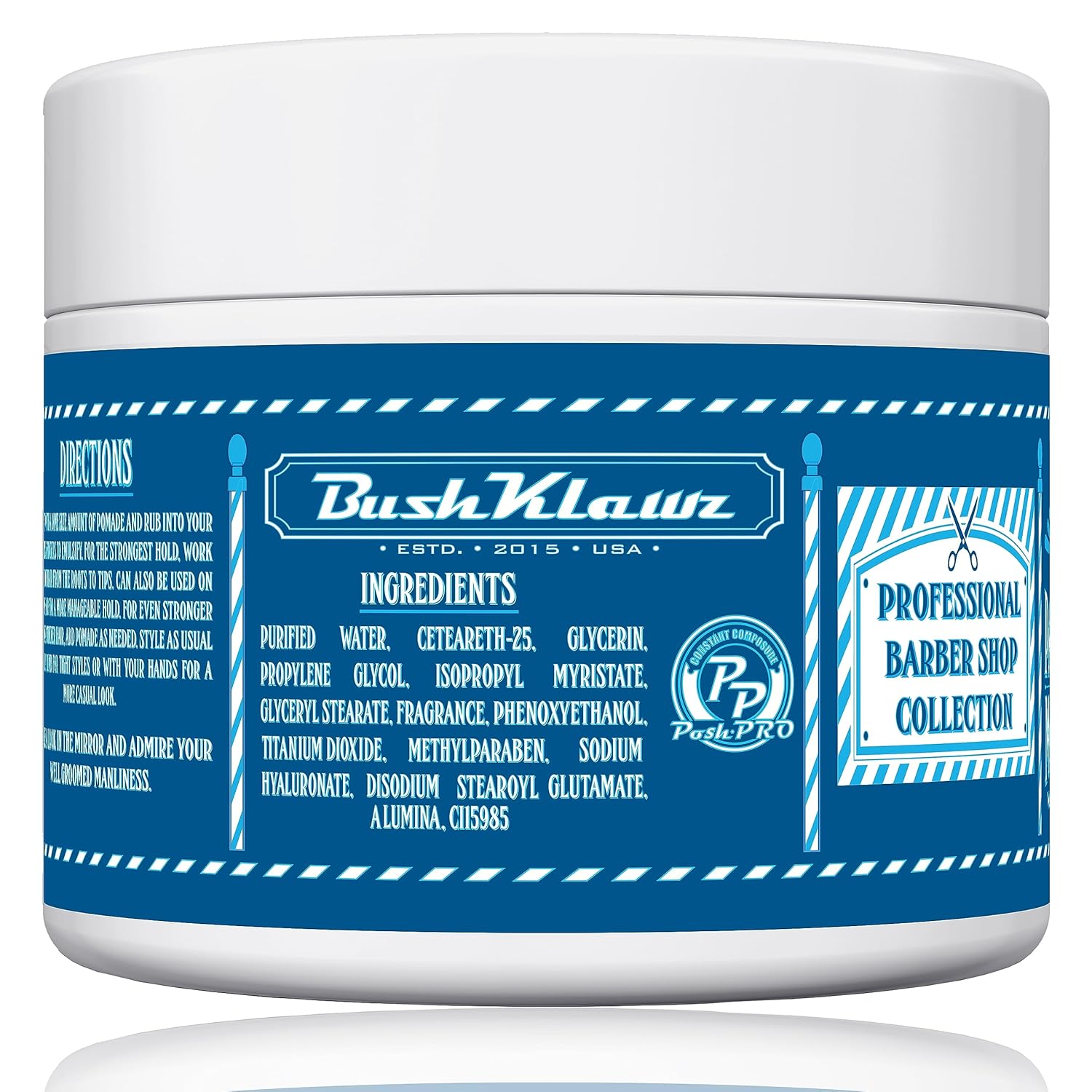 Pacific Prince Pomada mate 455 g16 oz a base de agua, agarre firme, fácil de lavar, sin acumulación para estilos apretados, estilo de los hombres,