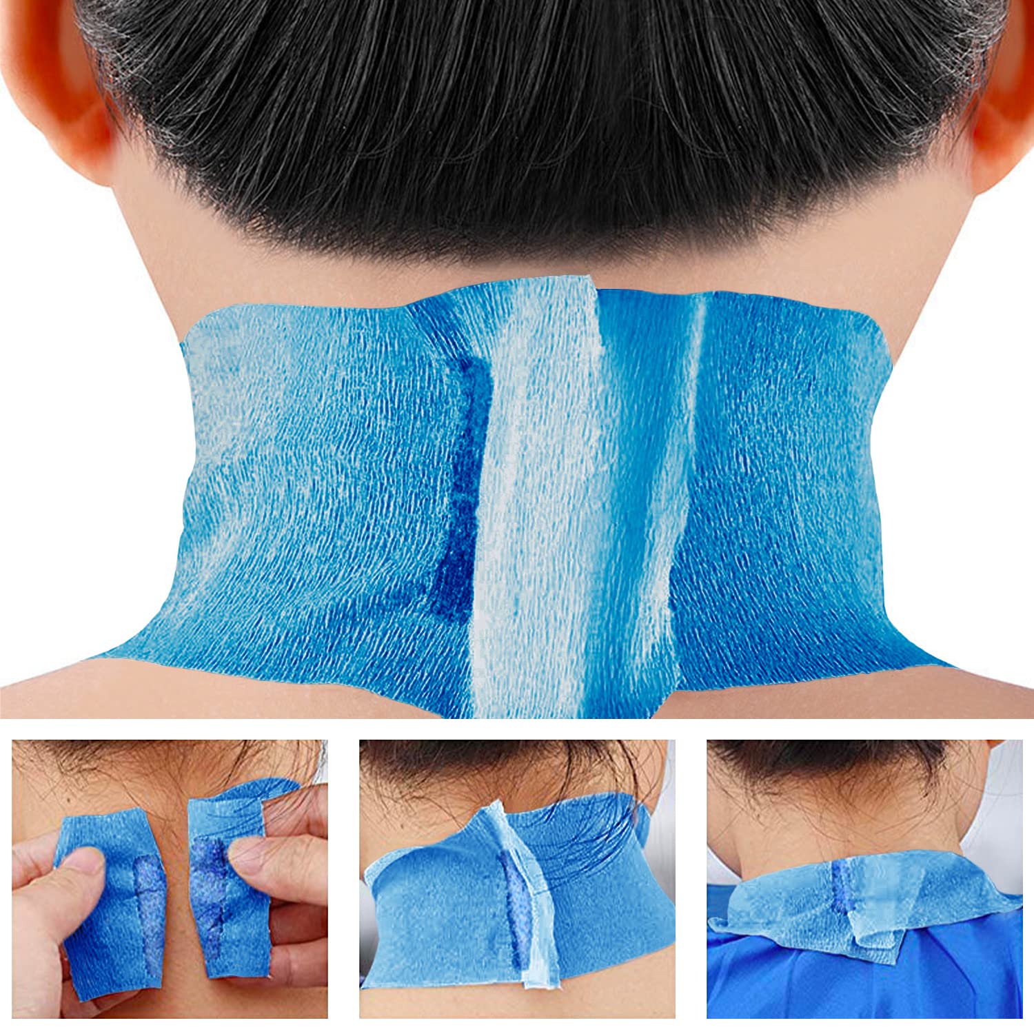 270 tiras para el cuello, banda elástica de papel para el cuello de peluquero, suministros de corte de cabello para peluquería, 2.5 x 11 pulgadas