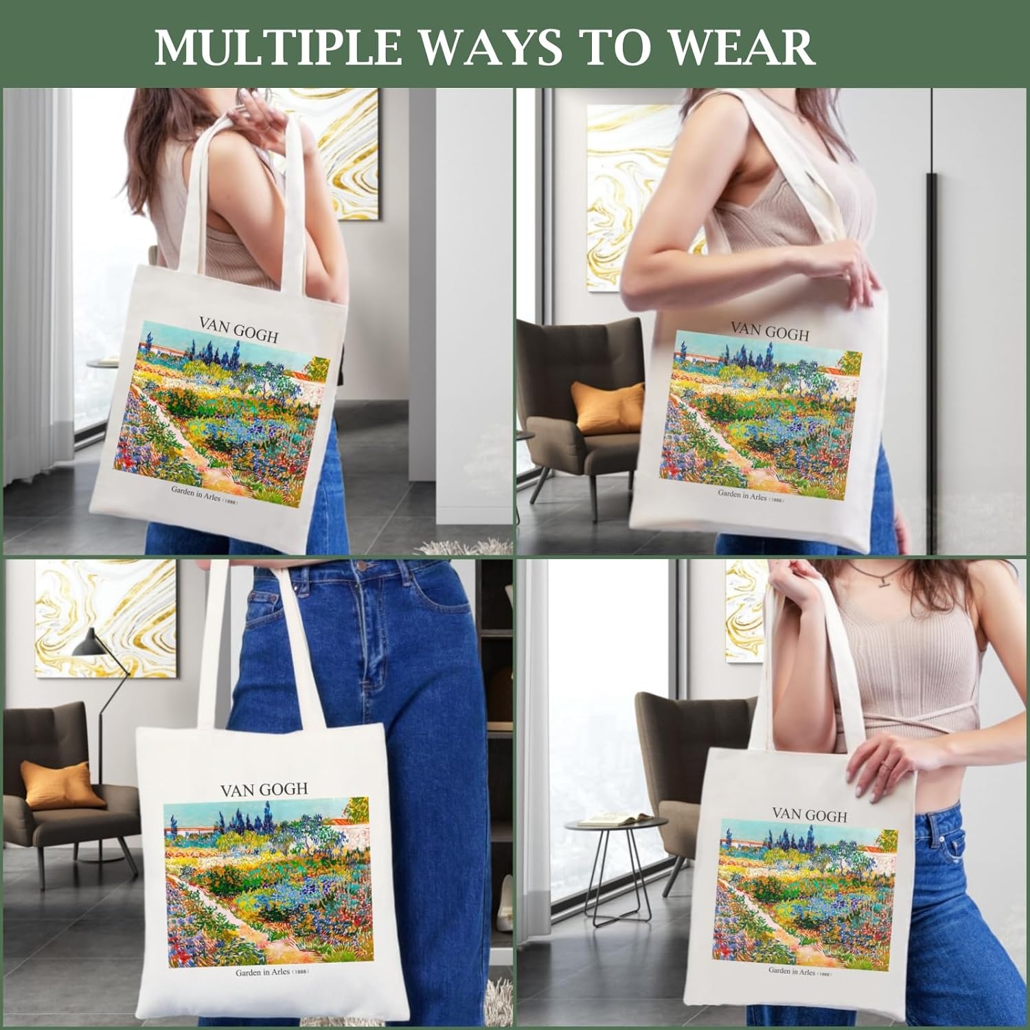 Bolsa de lona estética, bonita, vintage, bolsa de hombro con libro, regalos reutilizables, bolsas de comestibles para mujeres