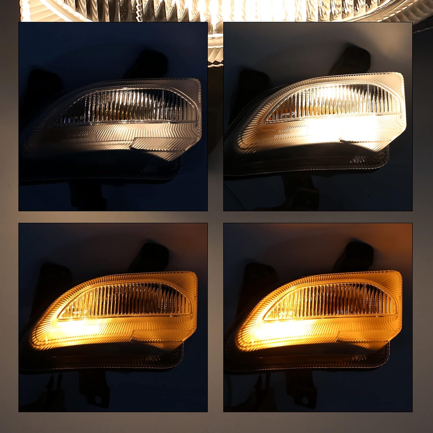 X AUTOHAUX Luz de señal delantera del coche lado del pasajero para Jeep Renegade 2015-2018 reemplazo CH2531105 68256431AA