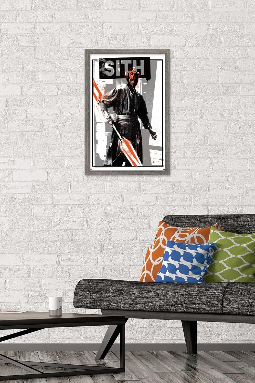 Trends International Star Wars The Phantom Menace – Póster de pared de Darth Maul Glitch