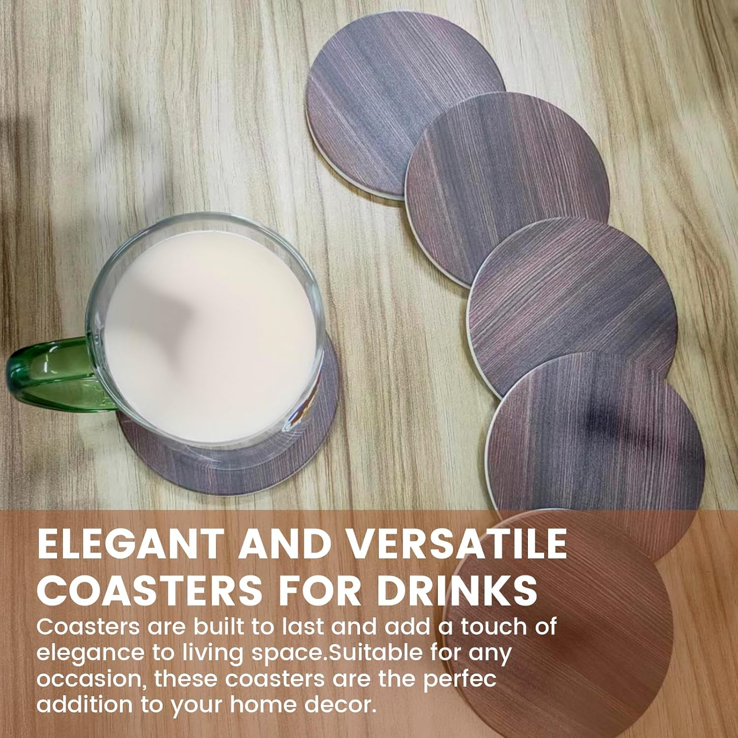 Posavasos para bebidas, juego de 6 posavasos absorbentes con soporte, posavasos para bebidas para protección de mesa, posavasos de cerámica para