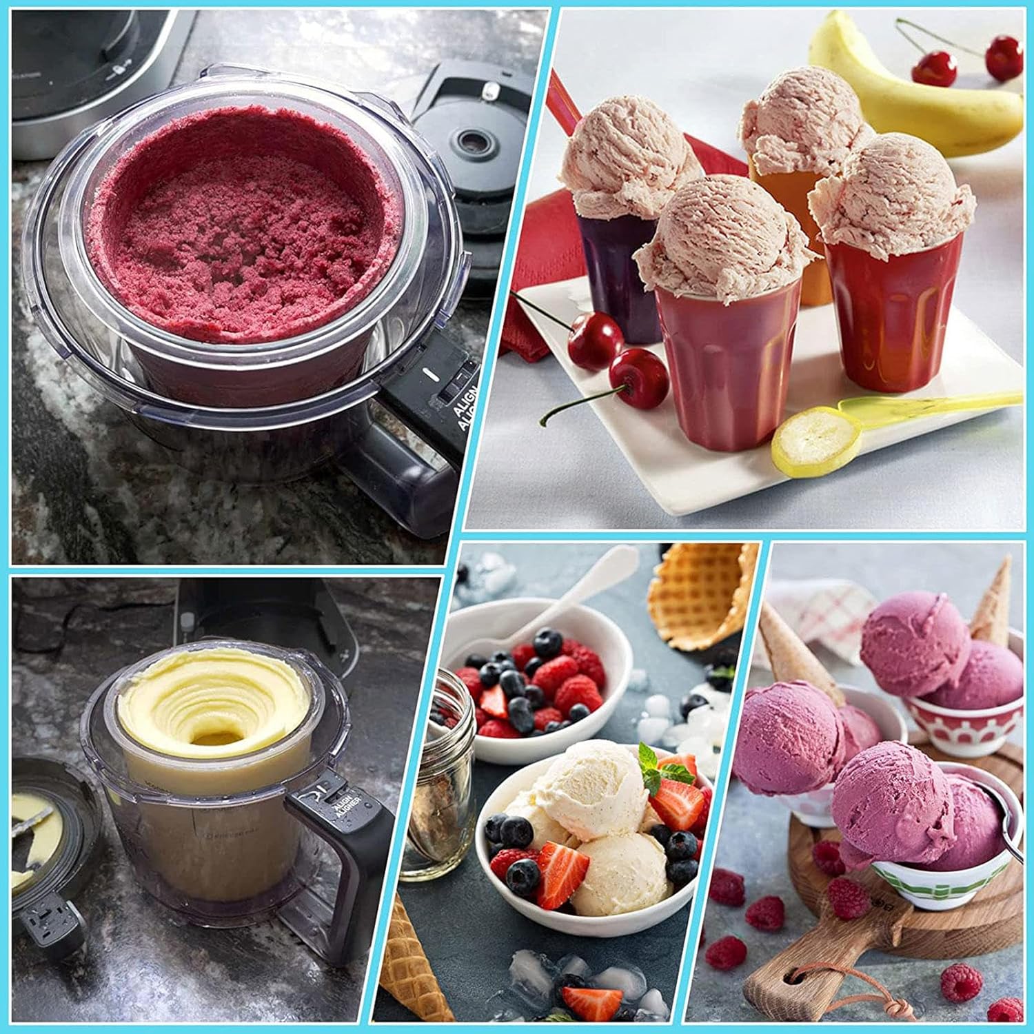 EVANEM 246 recipientes de creami, para pintas y tapas de crema ninja, 16 onzas, seguros y a prueba de fugas para máquina de helados serie NC301