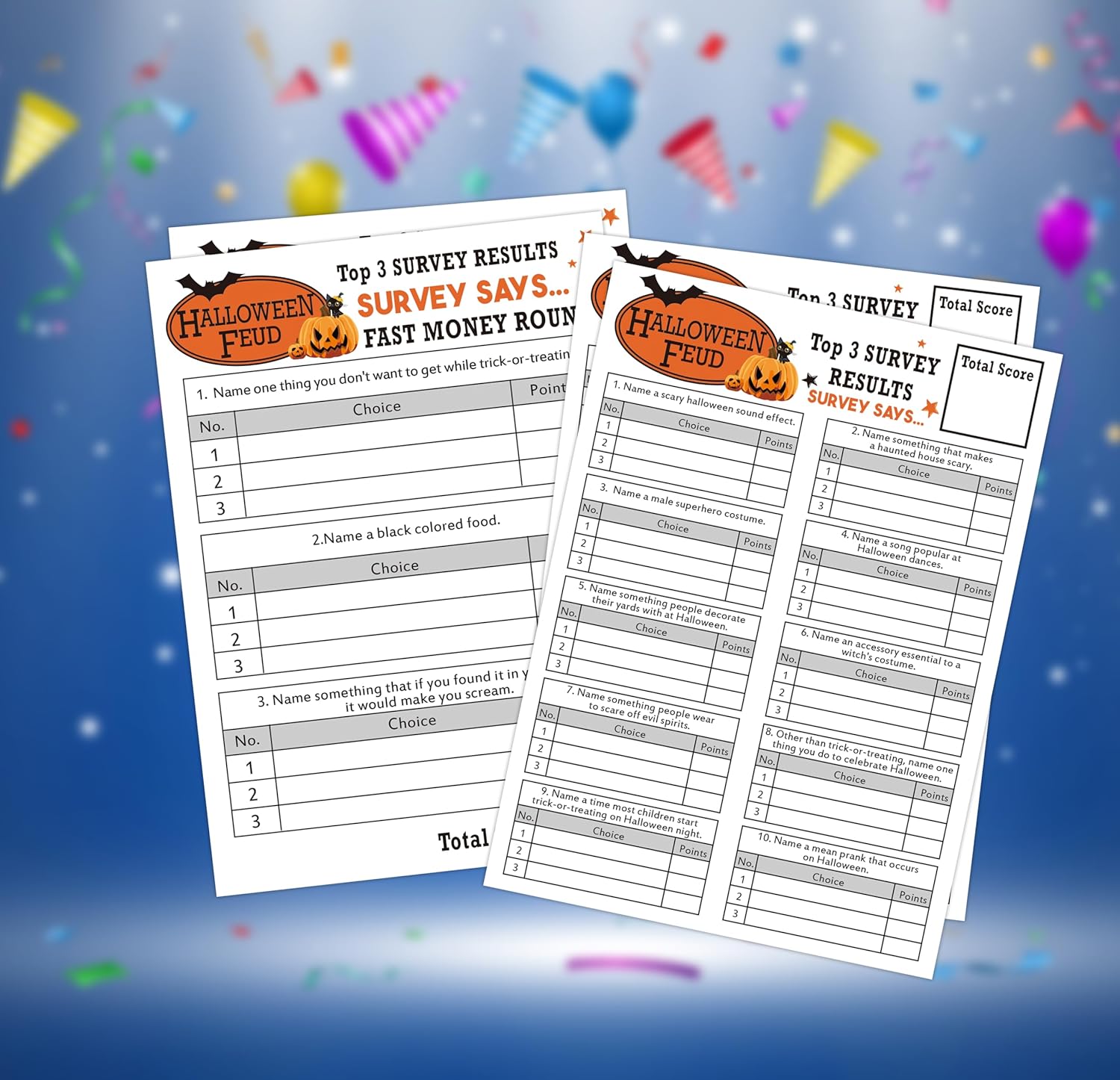 Juego de pelea amigable para Halloween, juegos de fiesta de Halloween, juegos de trivia, juego de pelea para adultos, juegos de rompehielos de