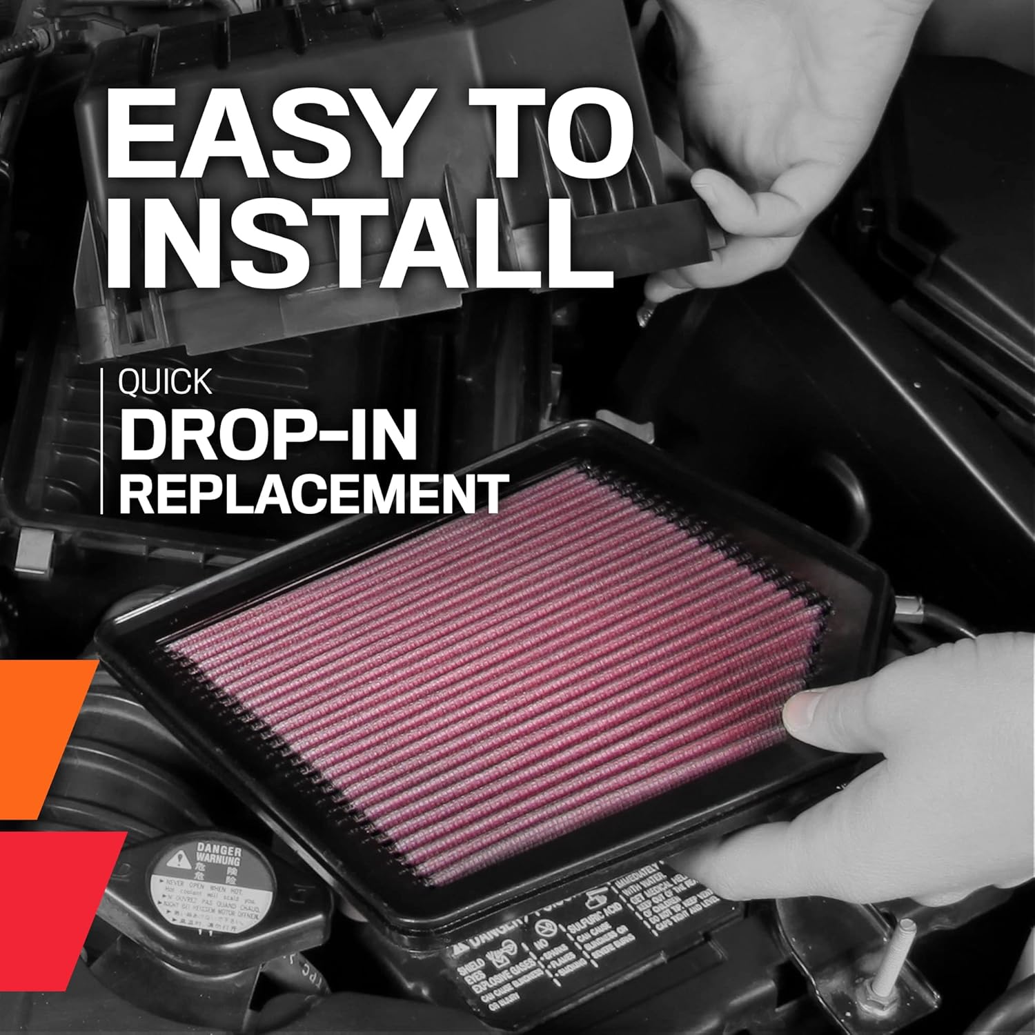 K&N Filtro de aire del motor Aumenta la potencia y remolque, lavable, Premium, Filtro de aire de repuesto compatible con JEEP 1987-2000 (Cherokee,