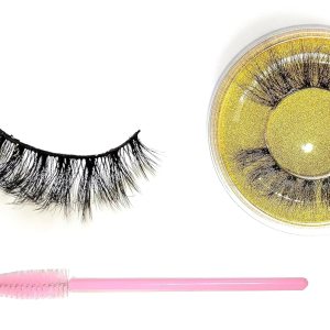 1 par de pestañas postizas y 1 cepillo de pestañas, pestañas postizas, 3D natural, aspecto dramático, reutilizable, ligero y cómodo, libre de 1 par de pestañas postizas y 1 cepillo de pestañas, pestañas postizas, 3D natural, aspecto dramático, reutilizable, ligero y cómodo, libre de