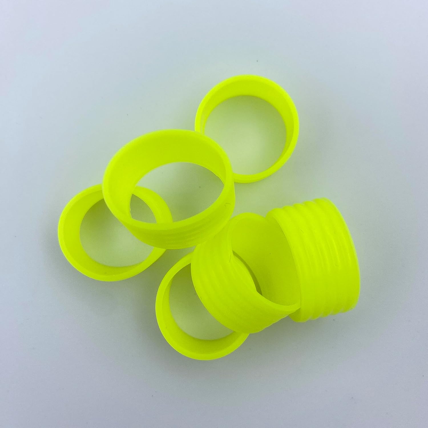 Buena elasticidad 8-15 piezas de raqueta de tenispaletas de pickleballsquash anillo de silicona raqueta bandas de agarre anillo de goma, anillo de