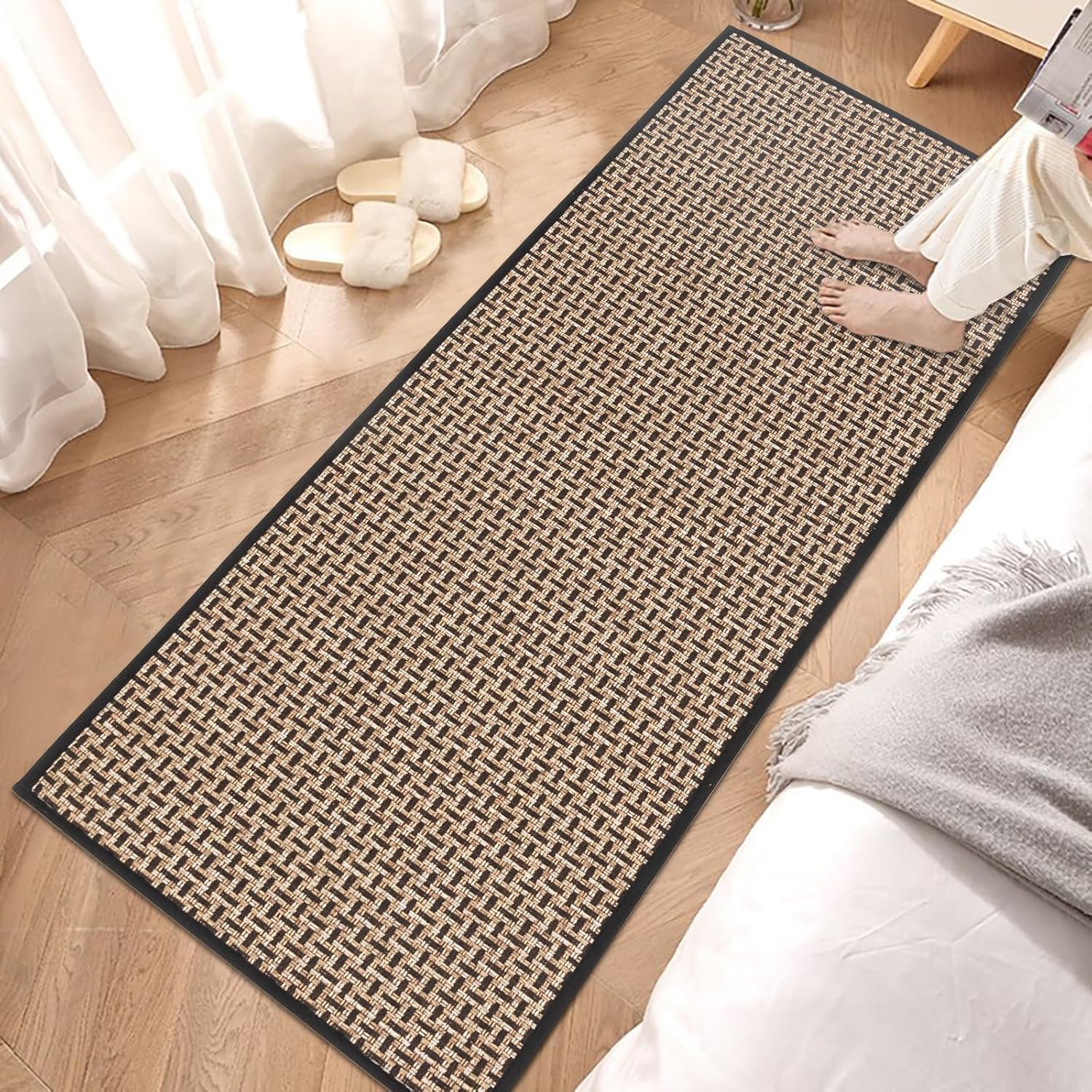 Alfombras y tapetes de cocina antideslizantes, lavables, juego de 2, alfombras absorbentes para cocina, 17 x 30 pulgadas, 17 x 47 pulgadas, tapetes