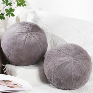 2 almohadas de felpa redondas de 11.8 pulgadas, almohada con nudo, almohada esférica suave para dormitorio, sala de estar, cama, oficina, escuela, 2 almohadas de felpa redondas de 11.8 pulgadas, almohada con nudo, almohada esférica suave para dormitorio, sala de estar, cama, oficina, escuela,