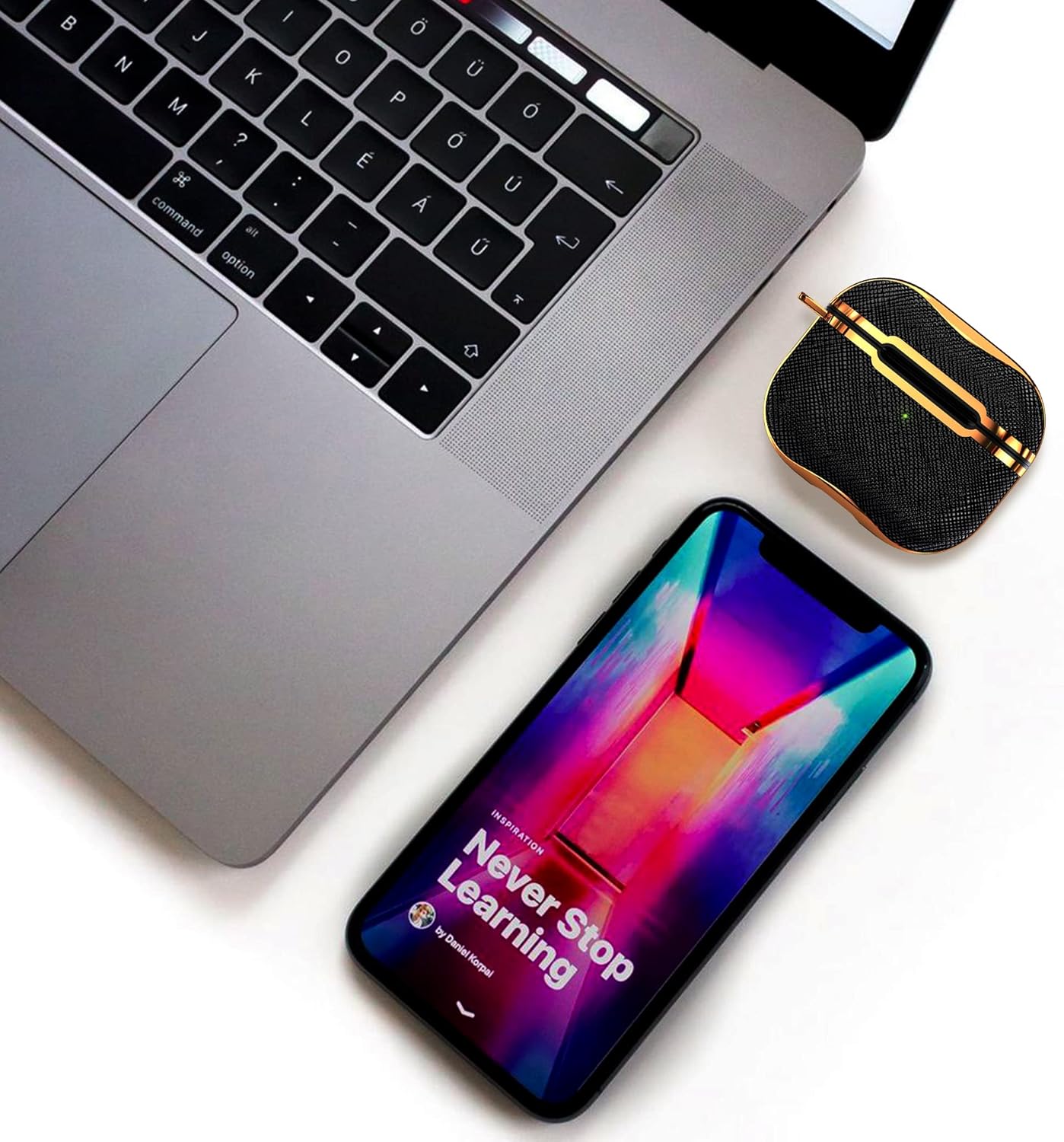 KIQ Funda de lona para AirPods de 3 generación, funda protectora texturizada con llavero para mujeres, hombres y niños, funda para Apple AirPods de
