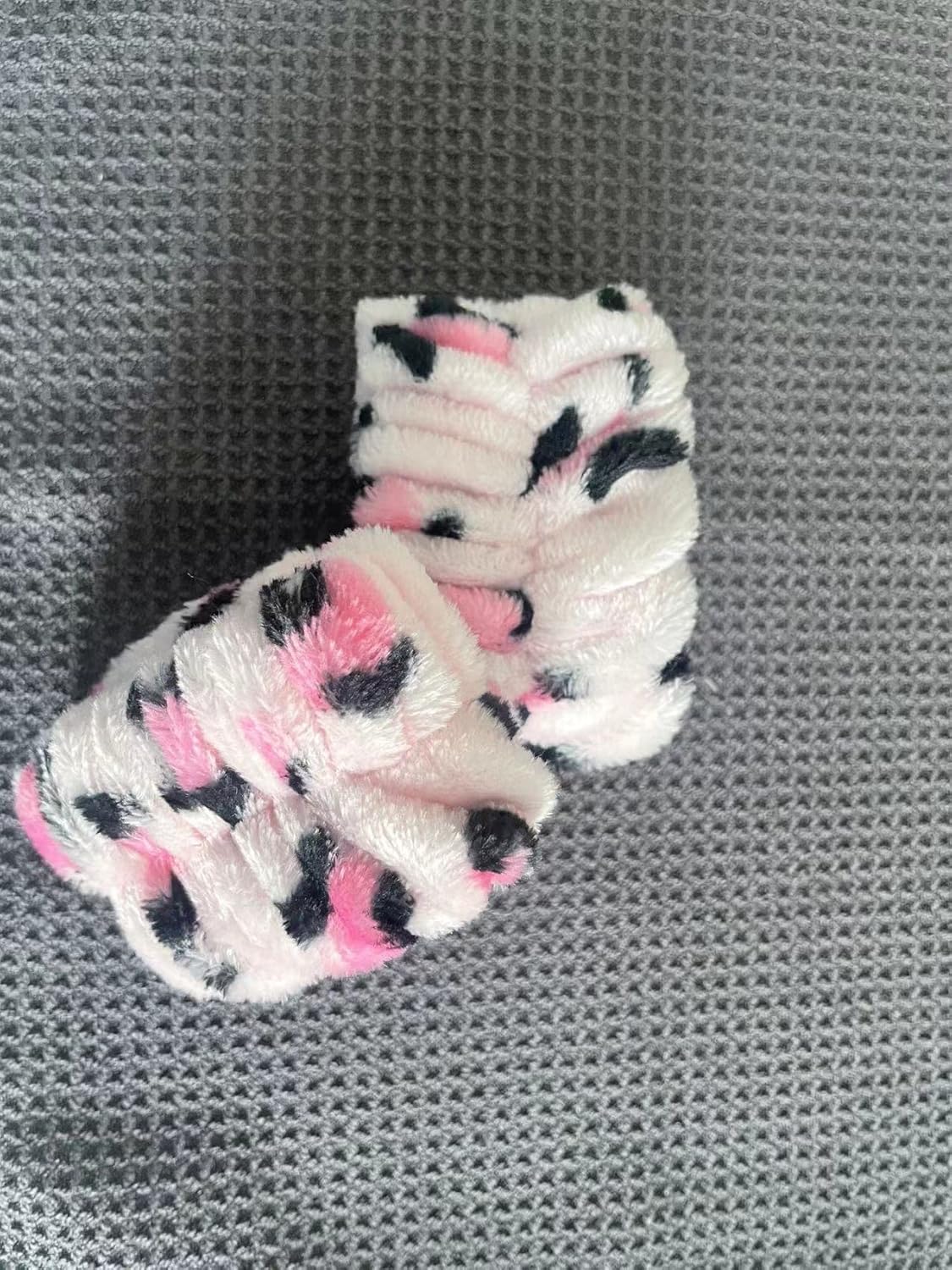 Juego de 7 bandas de baño de spa para muñecas, 6 toallas absorbentes para lavar la cara y maquillaje facial, diadema con bolsa de lavandería,