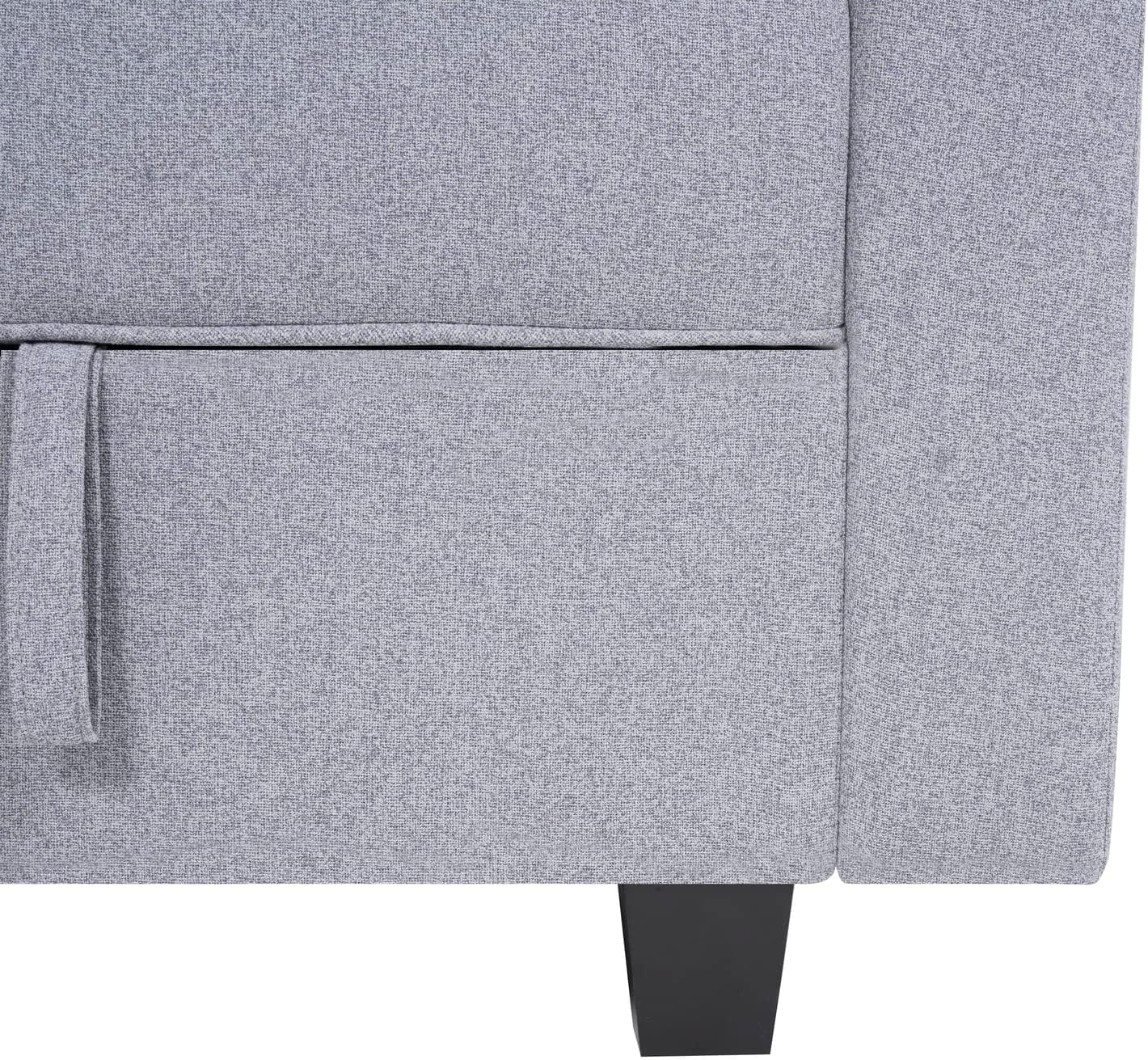 Naomi Home Sofá modular módulo medio con almacenamiento Accent silla sin brazos para sofá modular, sofá modular personalizable, sofá seccional