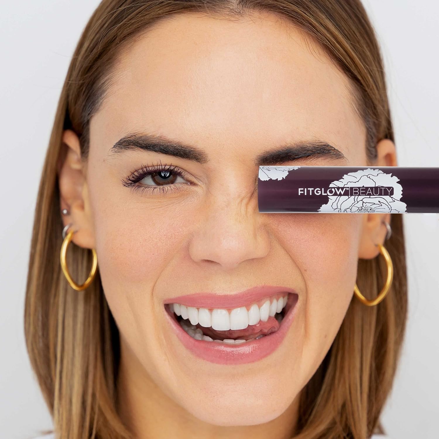 Fitglow Beauty – Natural Plum Lash Primer  Vegana, belleza limpia propiedad de una mujer (0.3 fl oz  0.3 fl oz)