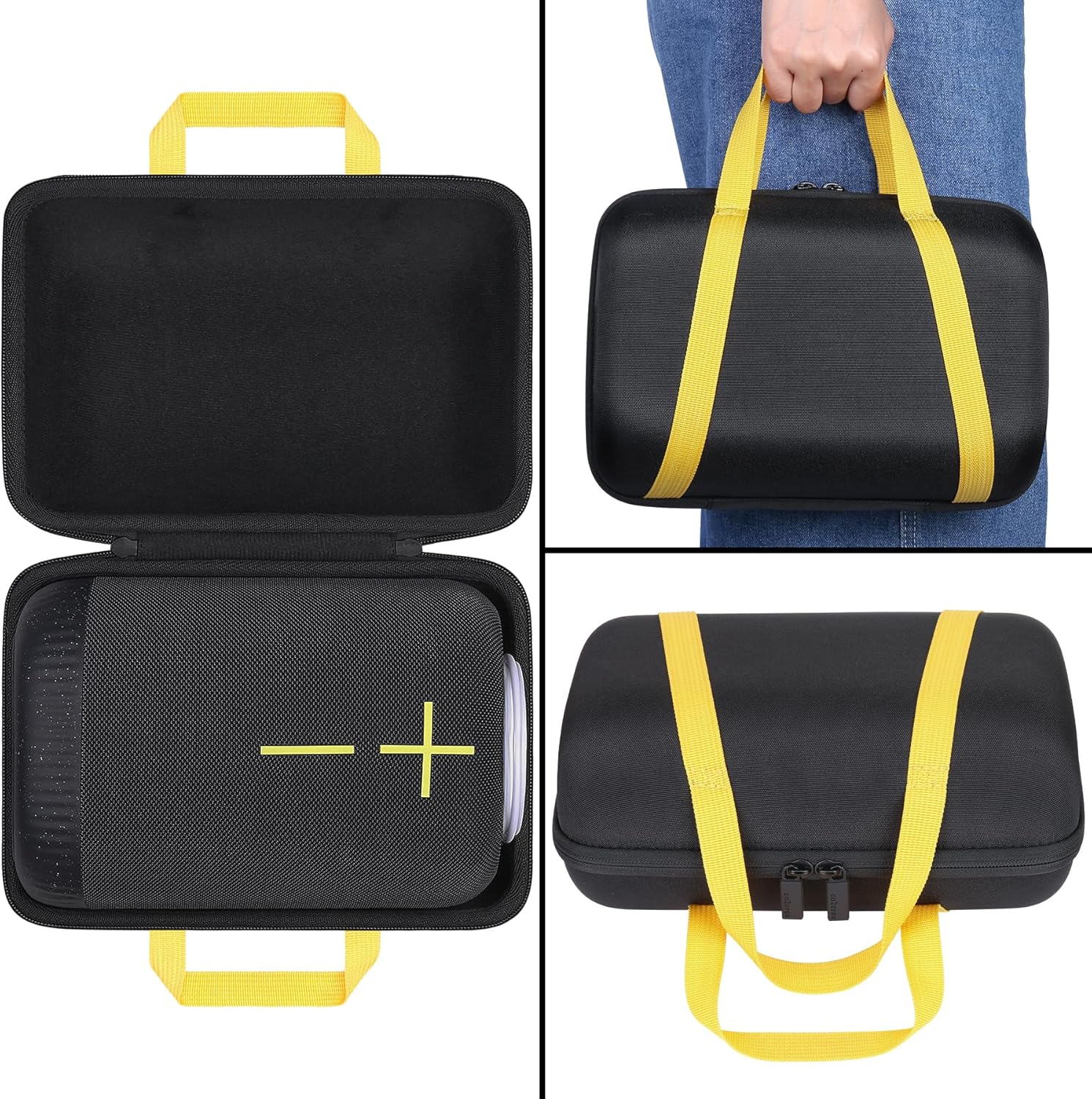 co2CREA Funda rígida compatible con Ultimate Ears UE EPICBOOM Altavoz Bluetooth inalámbrico portátil, funda negra