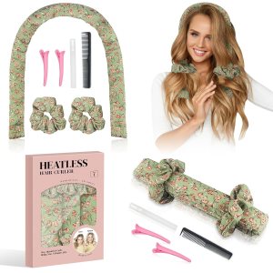 Rizador de pelo sin calor, diadema sin calor para cabello largo, rizadores de pelo sin calor para dormir durante la noche para mujeres, onda suave, Rizador de pelo sin calor, diadema sin calor para cabello largo, rizadores de pelo sin calor para dormir durante la noche para mujeres, onda suave,