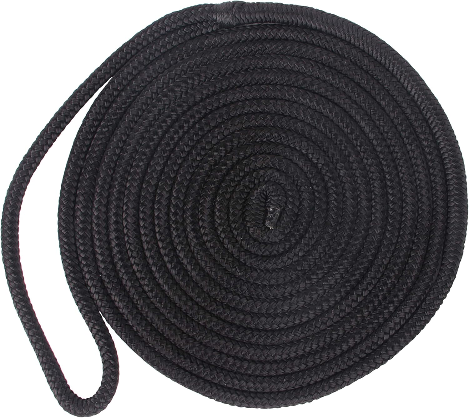 Dock Lines – Cuerdas de nailon de doble trenza para barco con ojales de 12 pulgadas de 25 o 50 pies de cuerda de barco de grado marino