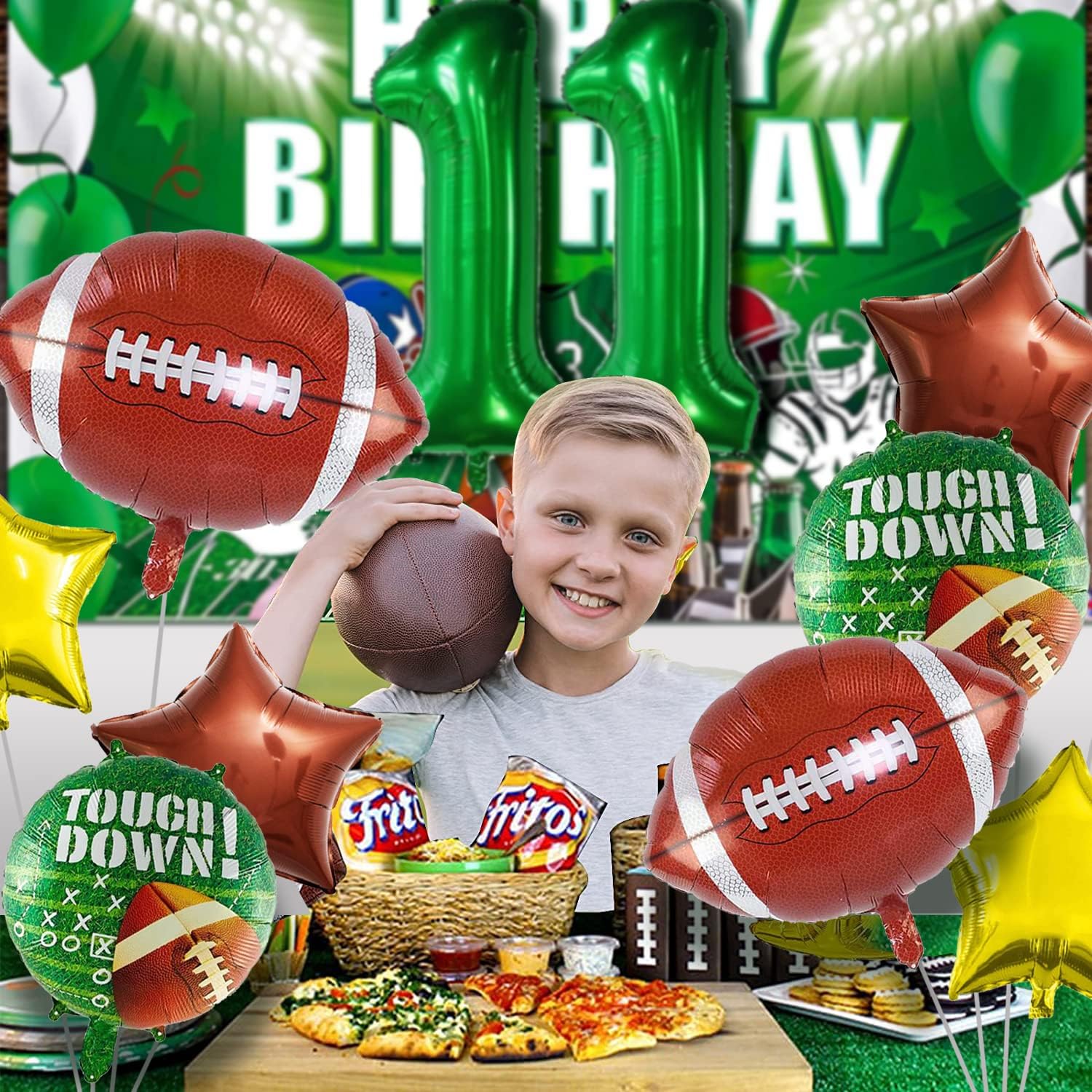 Juego de globos de fútbol americano, decoraciones de fiesta de cumpleaños de fútbol, decoración de fiesta de cumpleaños, decoración de fiesta de