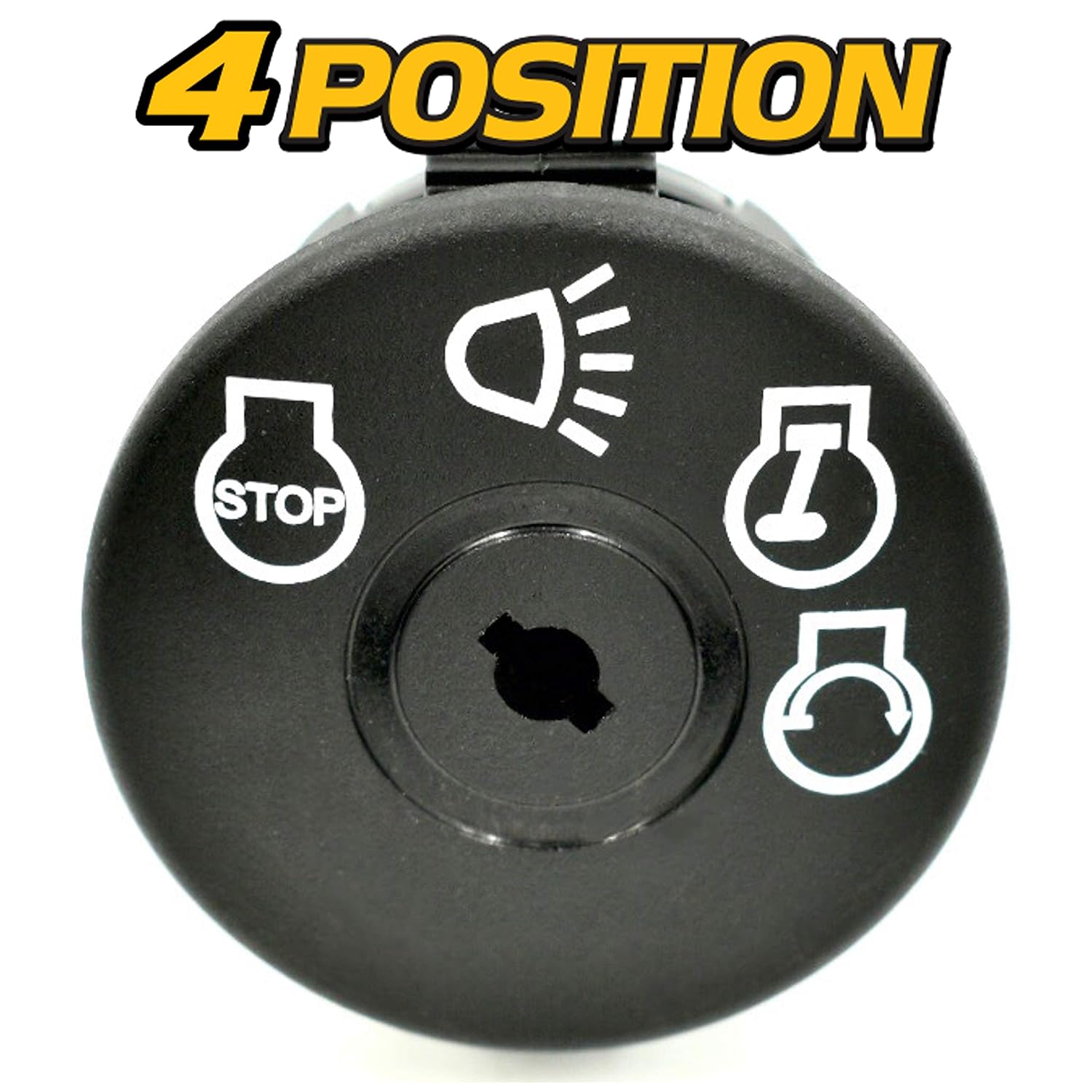 HD Switch Interruptor de encendido de arranque que reemplaza a John Deere L120, L130, G110, 155C, 190C, 92H – Incluye 2 llaves y mosquetón gratis