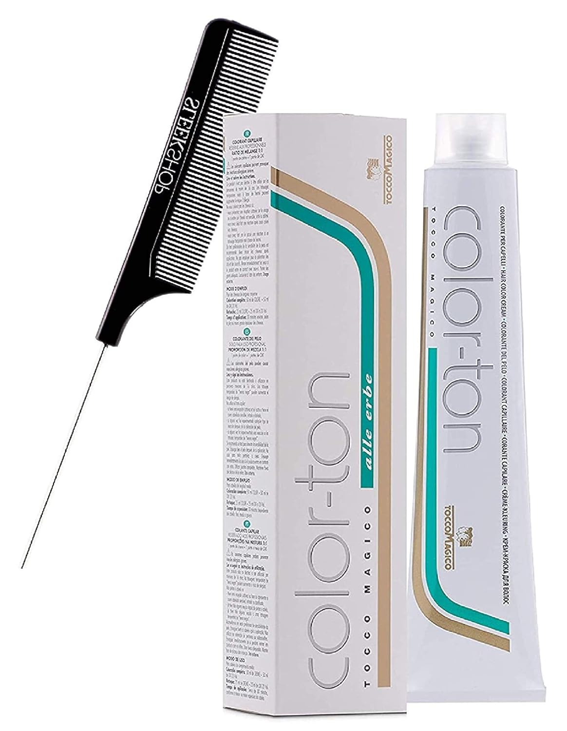 Color-Ton Alle Erbe – Coloración permanente para el cabello en crema (con elegante peine de cola de rata) color en crema (rubio extra claro 12N1012)