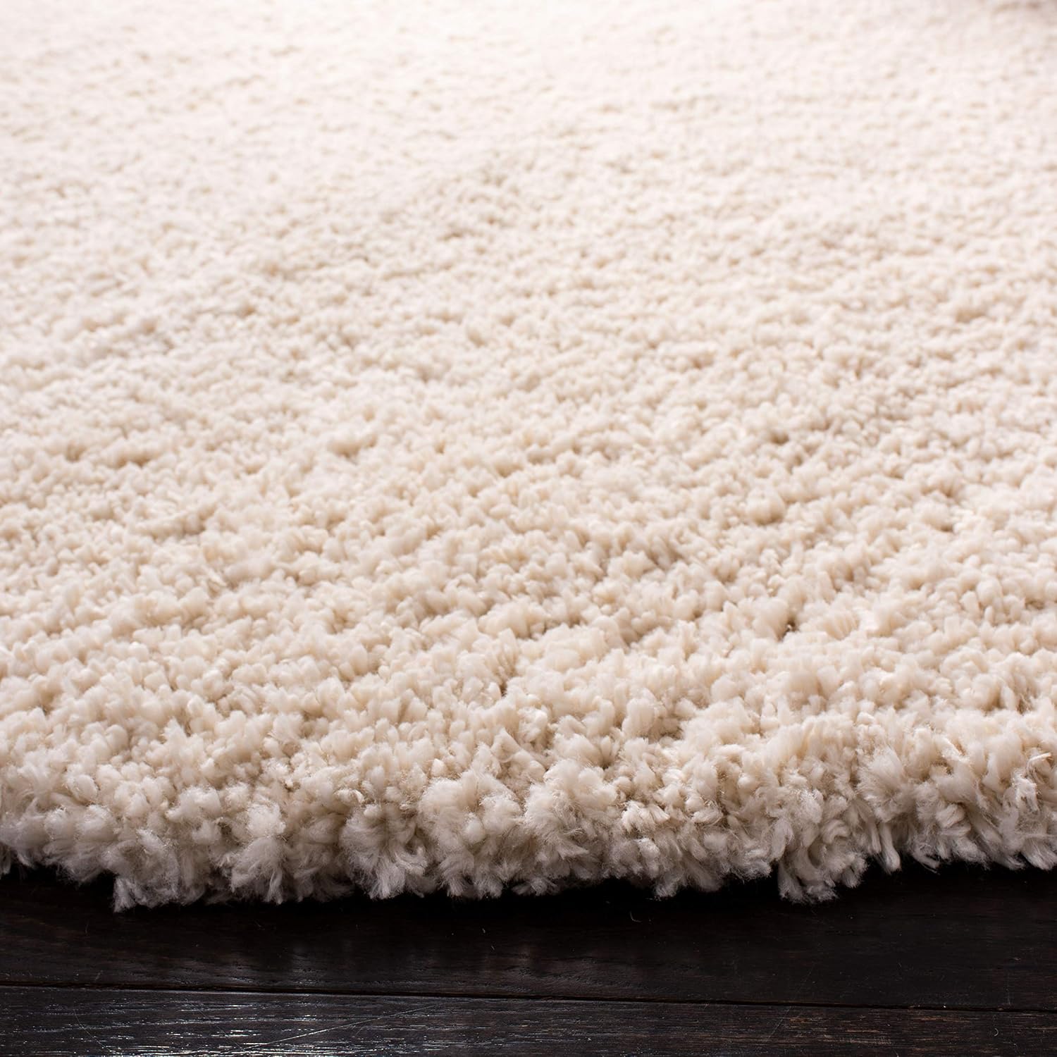 SAFAVIEH Colección Fontana Shag FNT800B – Alfombra redonda de felpa de 2 pulgadas de grosor, no desprende pelusa, para sala de estar, dormitorio,