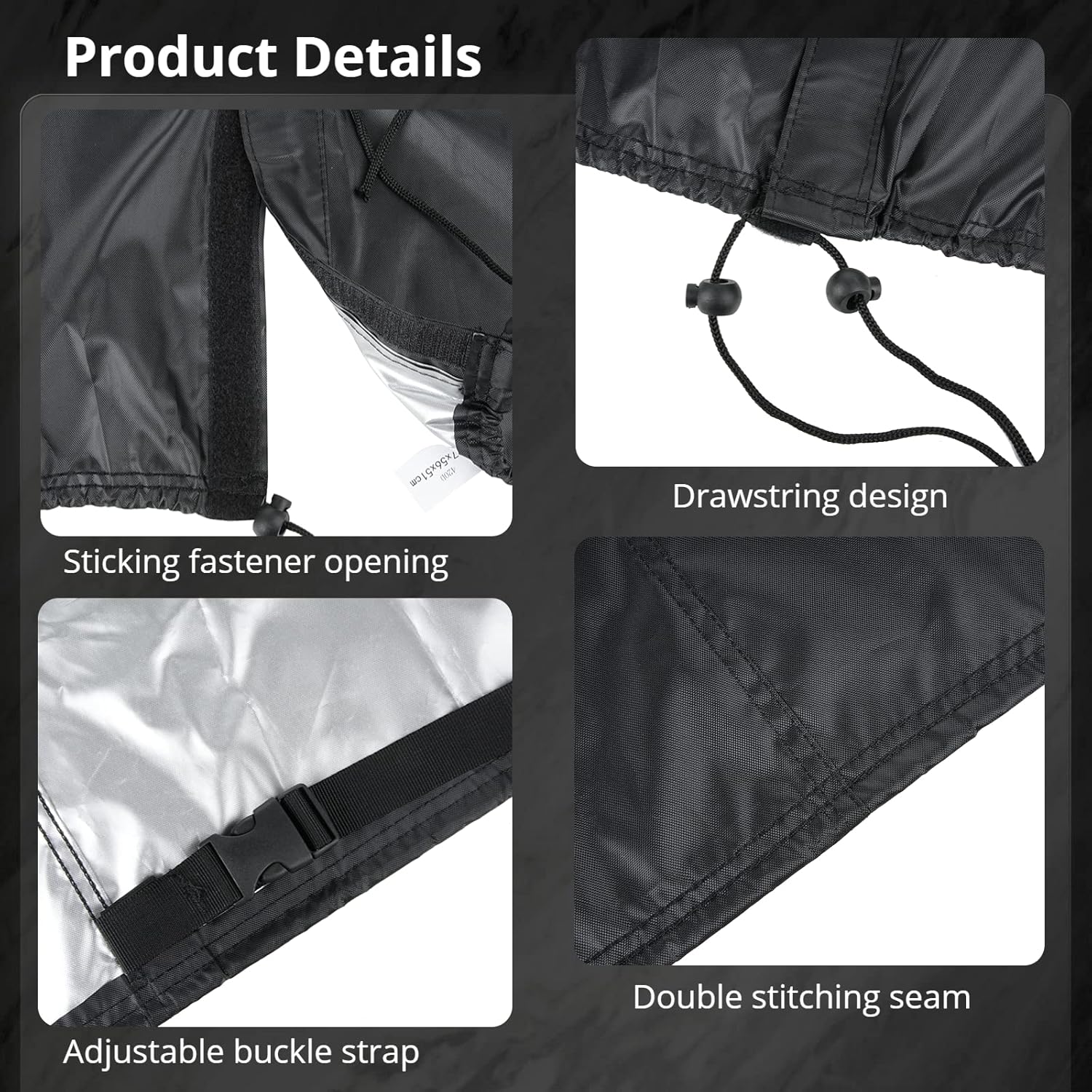 Funda plegable para carro de jardín 600D, cubierta protectora de tela Oxford 600D, impermeable, cubierta resistente al polvo para carros plegables
