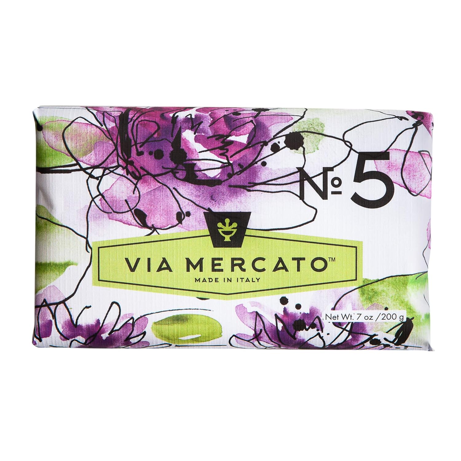 Barra de jabón italiana (7.05 oz), n.  5 – Nenúfar y sándalo
