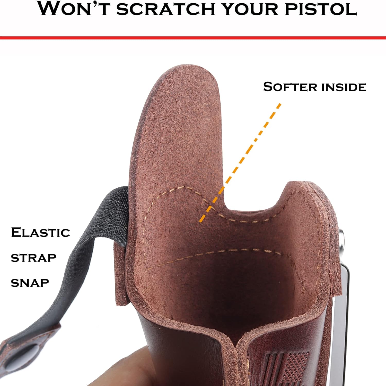 Genuine Top-Grain Leather Holster IWB for Glock17 19 43X fits Taurus G2C G3 G3C for M&P 9mm Shield fits Sig P365 P230 for LCPLC9SSecurity 9Max 9