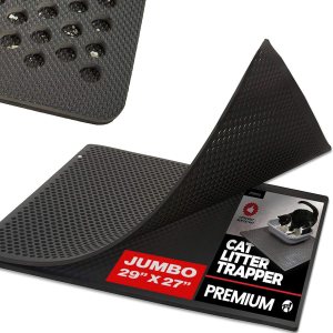 iPrimio Tapete de arena jumbo para gatos de 29 x 27 pulgadas, alfombra de arena para gatitos, alfombra atrapa la arena a través de agujeros grandes, iPrimio Tapete de arena jumbo para gatos de 29 x 27 pulgadas, alfombra de arena para gatitos, alfombra atrapa la arena a través de agujeros grandes,