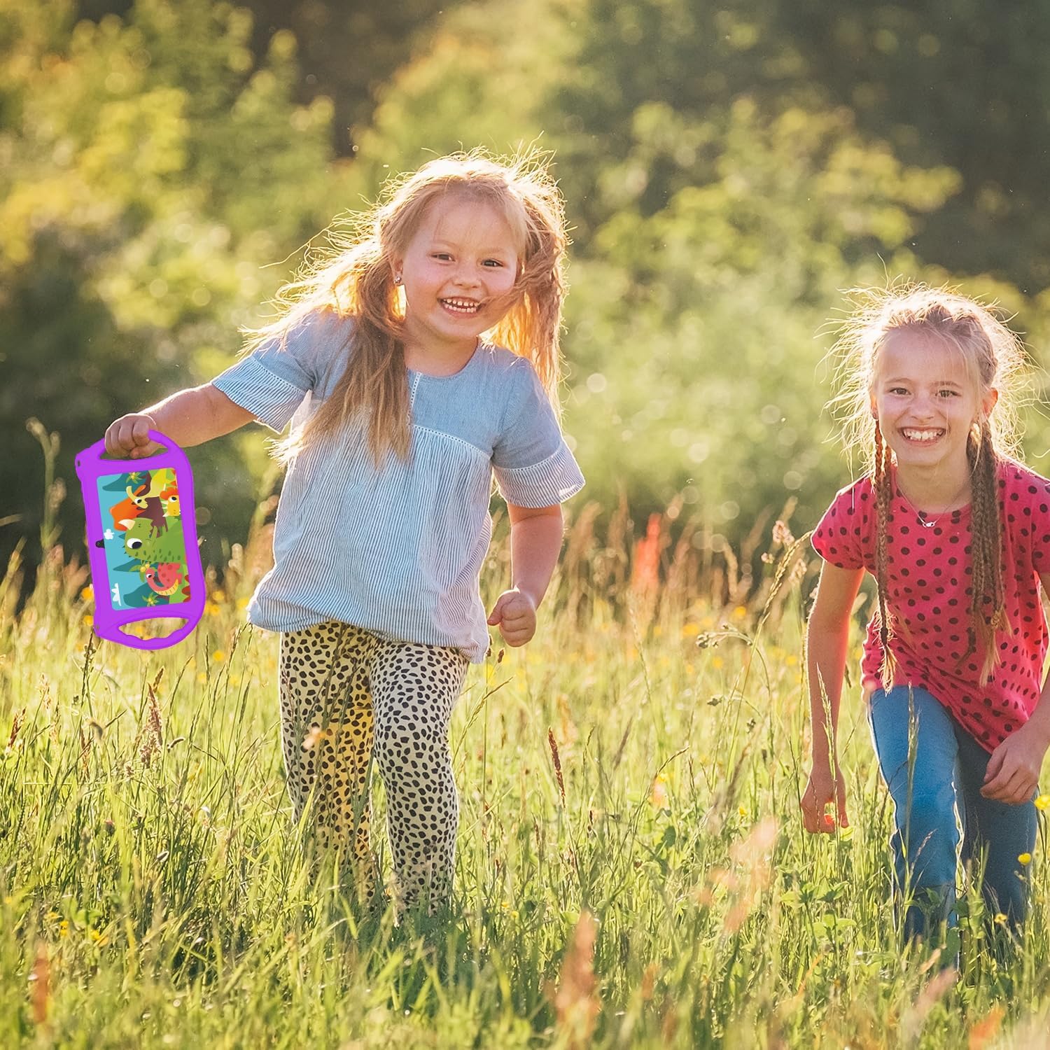 RliyOliy Tableta para niños, tableta Android 12 de 7 pulgadas para niños, 3 GB de RAM, 32 GB de ROM con Bluetooth, WiFi, GMS, control parental,