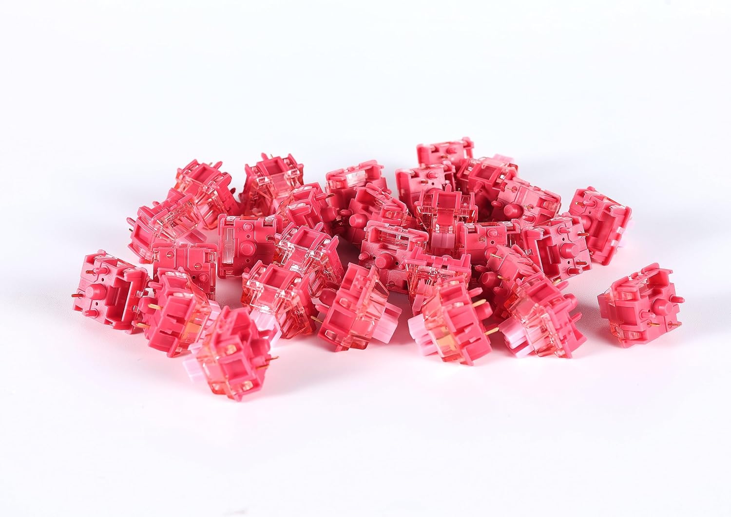 Ranked RS-1 Pro Interruptores mecánicos para teclados mecánicos de juegos  Montaje en PCB de 5 pines  Pre lubricado  Lineal silencioso 53cN por