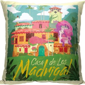 Northwest Almohada Encanto de Disney, 18 x 18 pulgadas, Mi Casa Northwest Almohada Encanto de Disney, 18 x 18 pulgadas, Mi Casa