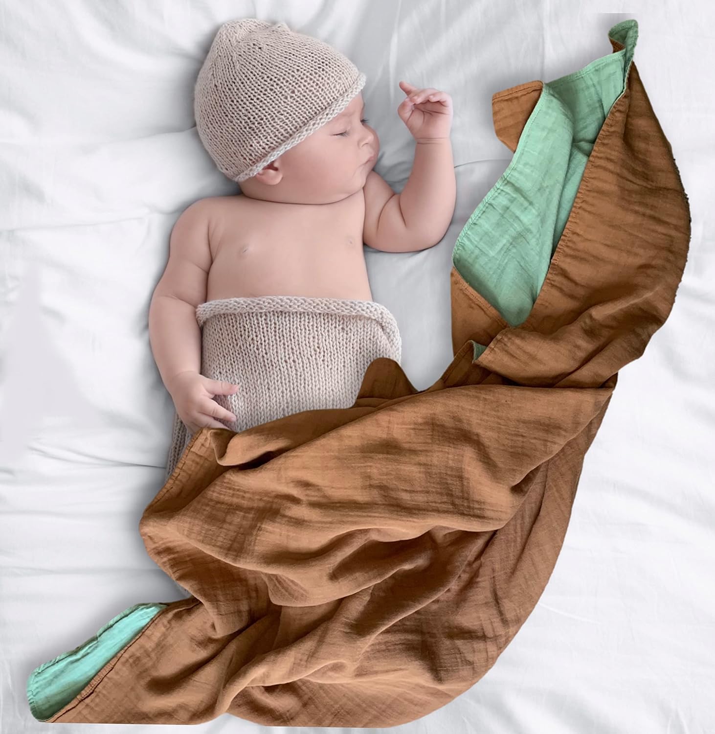 LEYL&ARI Manta básica para niños pequeños, mantas de muselina para niños y niñas, manta de verano para niños pequeños, colcha reversible para bebé,