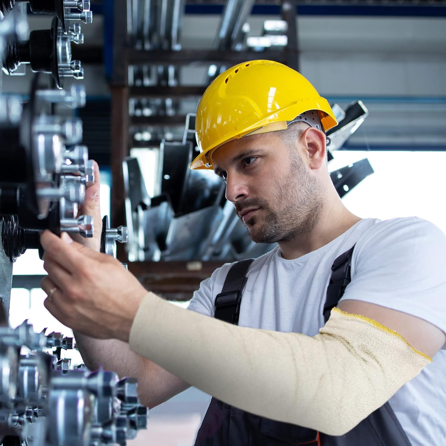 ABC Kevlar Sleeves. Cut Resistant String-Knit Style Sleeves. Slash Resistant Safety Protective Arm Sleeves