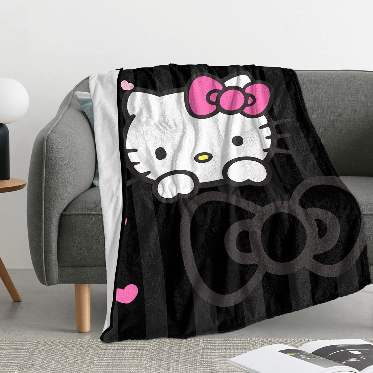 Manta de dibujos animados con dibujos animados, funda súper suave de franela acogedora para niños y niñas, sofá, ropa de cama y decoración de sala