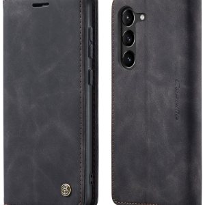 SINIANL Funda para Samsung Galaxy S23, funda de piel para Galaxy S23, estilo vintage tipo cartera, plegable, con función atril, ranuras para SINIANL Funda para Samsung Galaxy S23, funda de piel para Galaxy S23, estilo vintage tipo cartera, plegable, con función atril, ranuras para