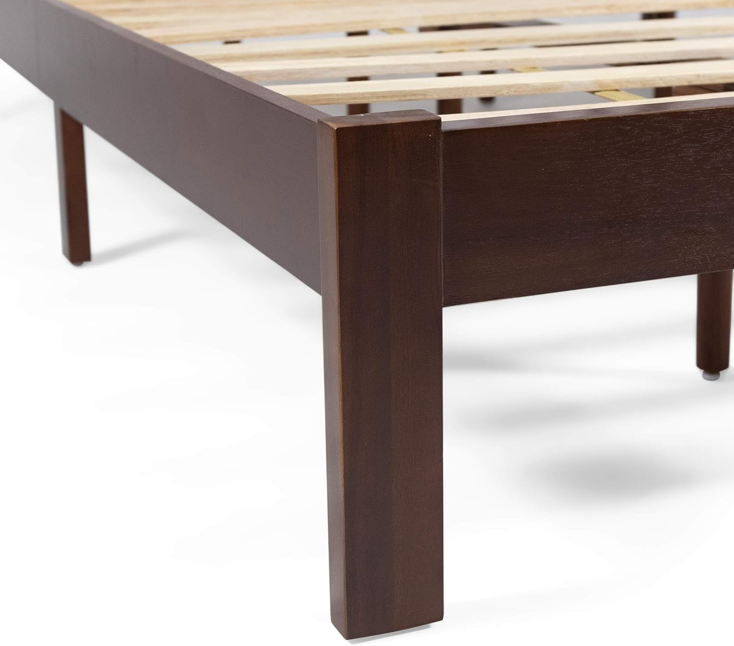 Christopher Knight Home Eunice – Plataforma de cama Queen de madera de acacia, roble oscuro