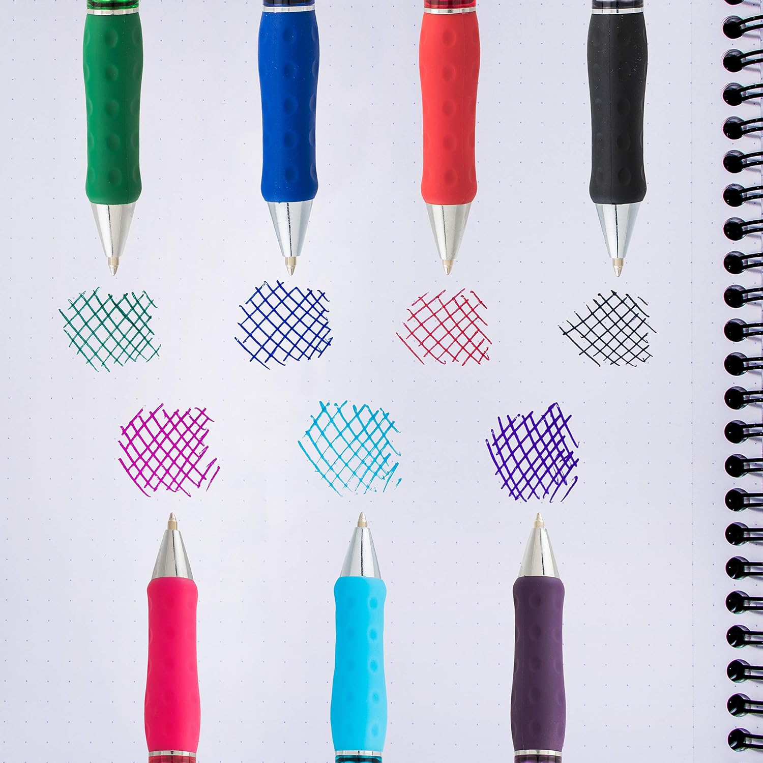 Pentel RSVP Super RT – Bolígrafo (0.039 pulgadas), línea media, tinta violeta, caja de 12 unidades (BX480-V)