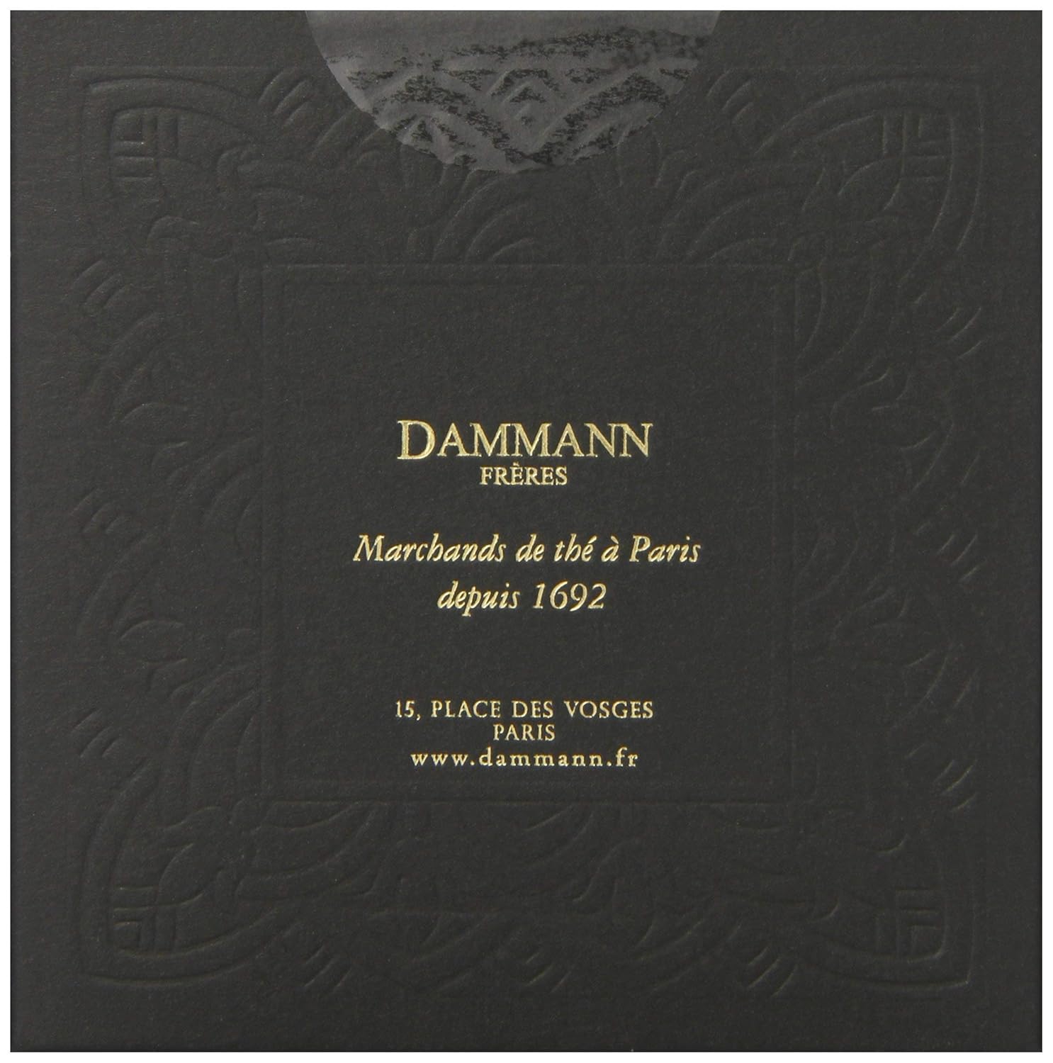 Dammann Freres Sachets, Bolsas de té Jardin Bleu, té negro francés gourmet premium, mezcla de fresa, sabores de ruibarbo, 25 unidades (paquete