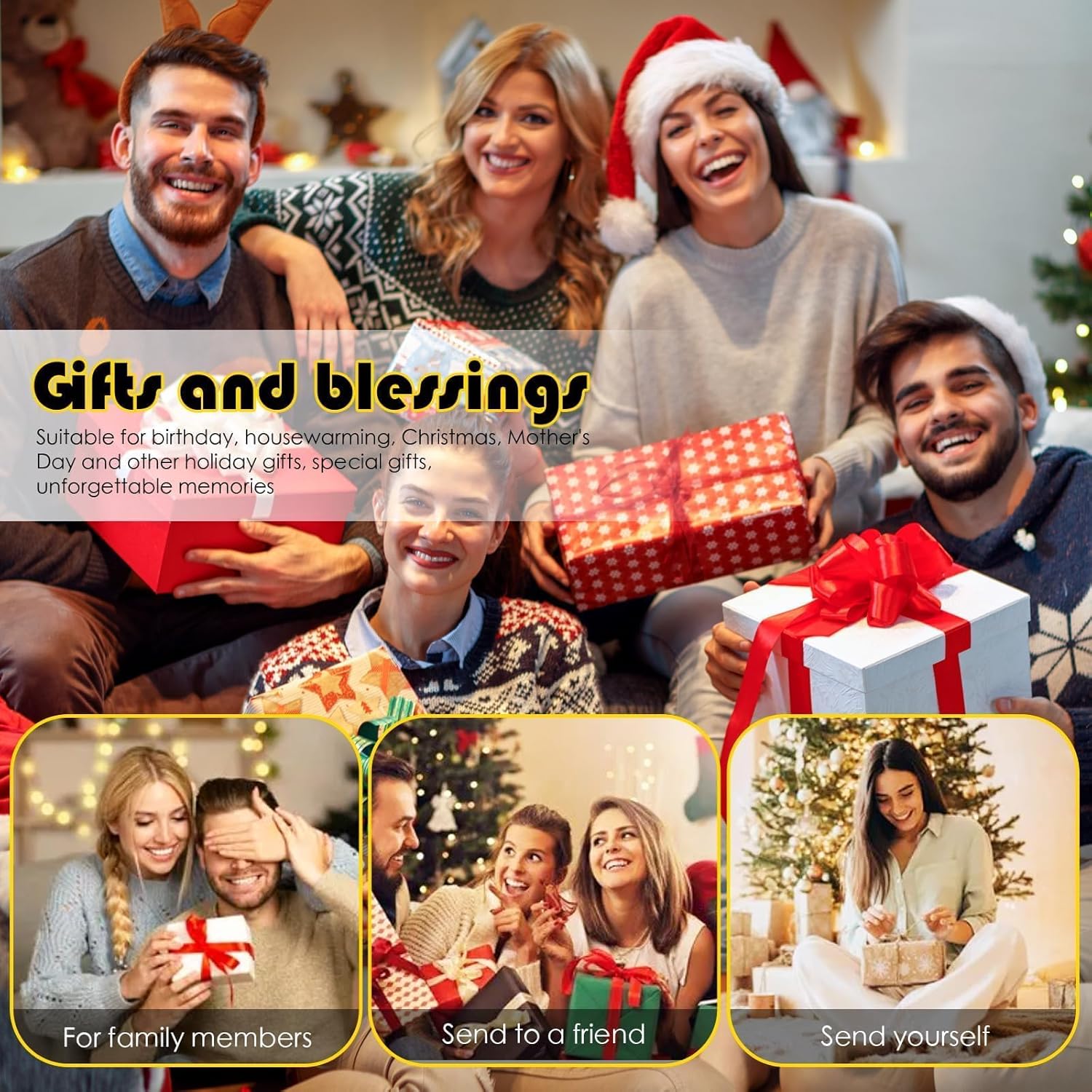 clothmile Kit de 12 llaveros de diamantes de Navidad, diseño de hombre de jengibre de Navidad, 5D, bricolaje, manualidades, hombre de jengibre, arte