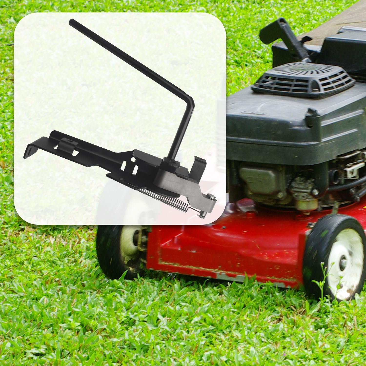 532199972 Conjunto de palanca de compromiso de hoja compatible con tractor de césped Husqvarna Craftsman Poulan, compatible con el modelo YTA19K42