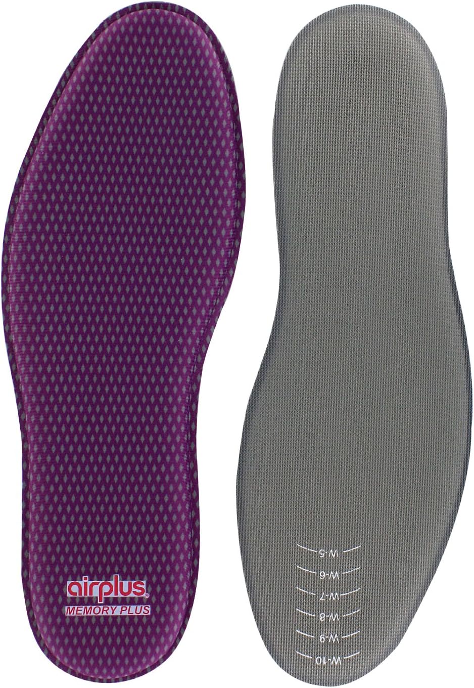 Airplus Plantillas Memory Comfort para zapatos con espuma viscoelástica para aliviar la presión, para mujer, talla 5-11, 2 unidades (paquete de 1)