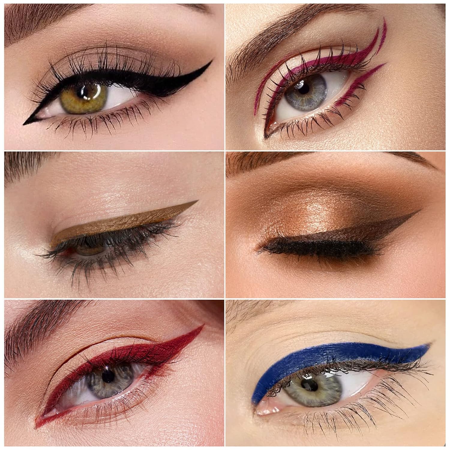 Boobeen Delineador de ojos líquido, delineador de ojos mate con punta de precisión, lápiz delineador de ojos de larga duración para maquillaje de