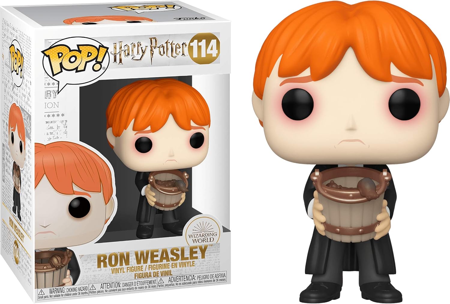Ron Weasley Funk o Pop! – Paquete de figuras de vinilo con 1 protector gráfico compatible con ‘ToysDiva’ (114-48066 – B)